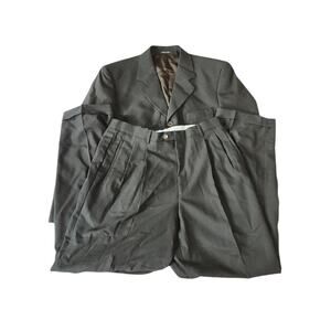 Zanetti Men’s 2 Piece Suit 52R 36 Green Wool